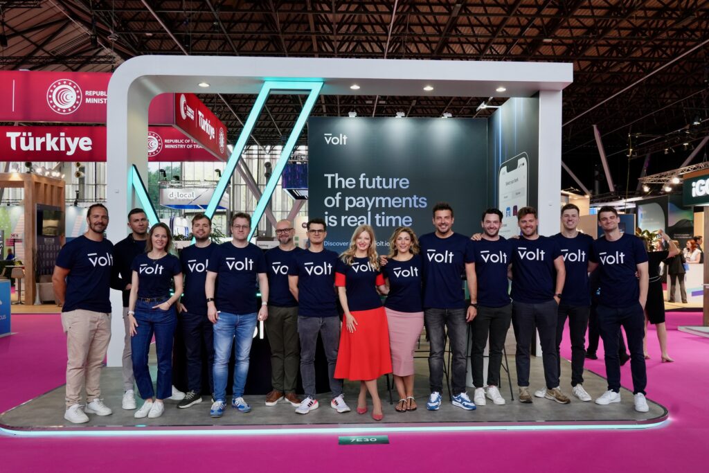 The Volt team at the stand at Money20/20 Europe