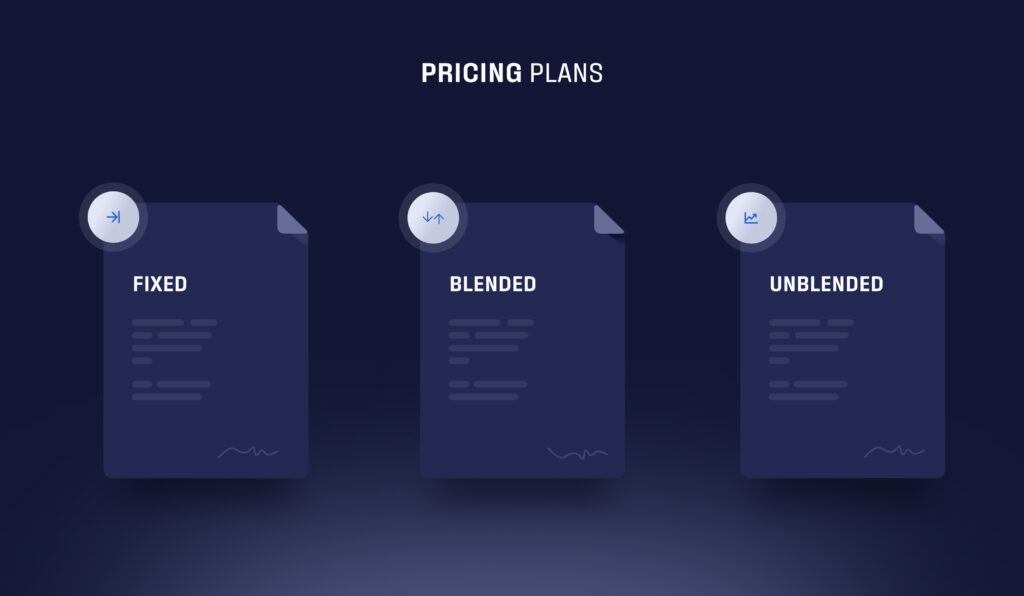 Card pricing plans